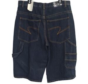 Vintage Makaveli Branded Denim Shorts Deadstock Mens 36 Baggy Y2K Jorts Tupac